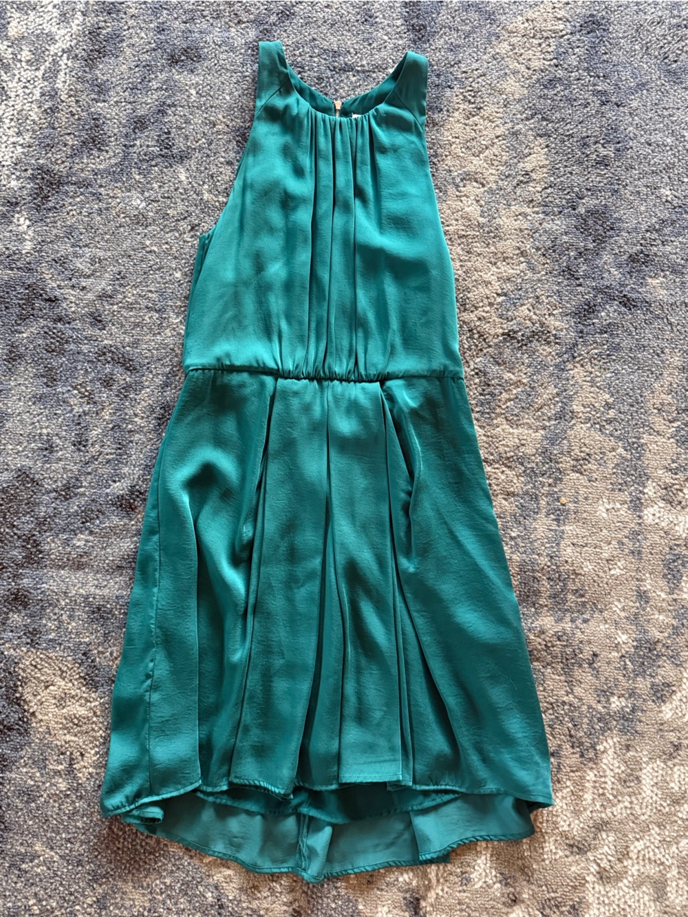 Rebecca Taylor Teal Pleated A-Line Women's Dress Size 2